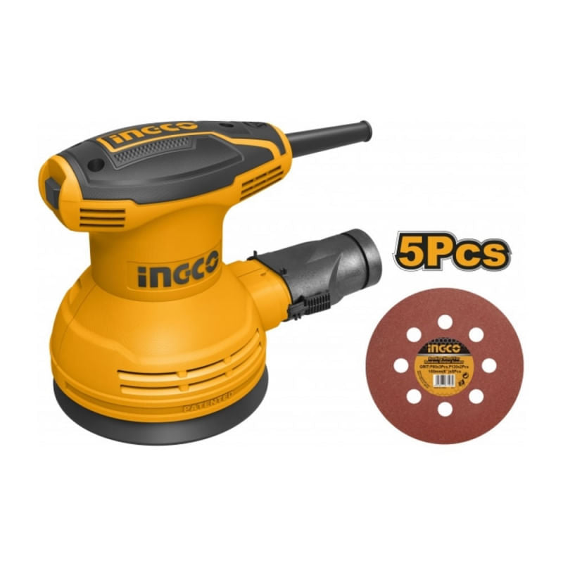 LIJADORA ROTO ORBITAL INGCO INDUSTRIAL 320WATTS 5" #RS3208 (C)