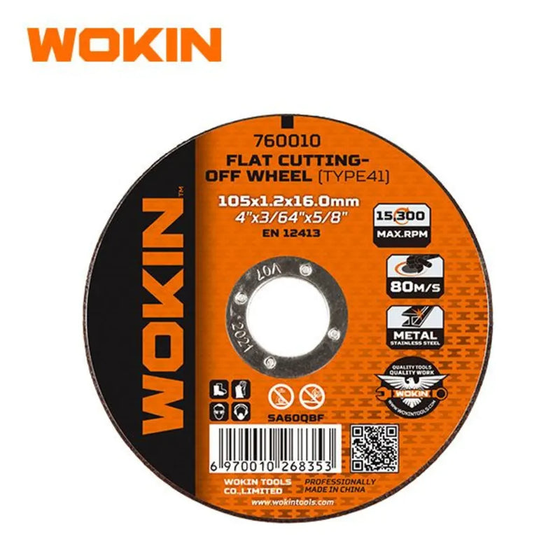 Disco Corte Metal 115x1.0x22.2mm Wokin