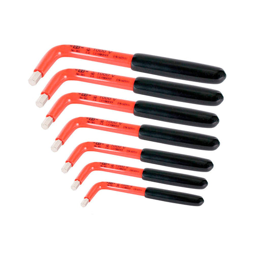 SET DE 7 LLAVES ALLEN AISLADAS A 1000V EN L. MILIMETRICAS