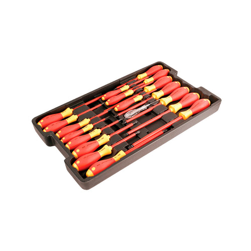 SET DE ATORNILLADOR AISLADO VDE 19 PCS INCL. BANDEJA