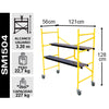 ANDAMIO ACERO PLEGABLE MINI 227kg