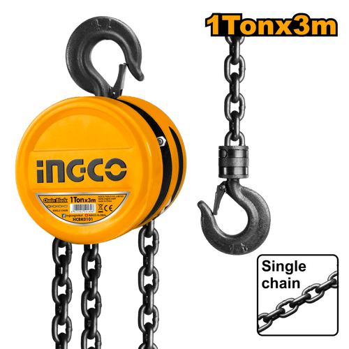TECLE INGCO CADENA 1.0 TON X 3 MTS # HCBK0101