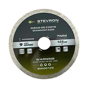 DISCO DE CORTE HUMEDO DIAMANTADO CONTINUO STEVRON 5" # BWDD125