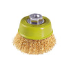 ESCOBILLA ALAMBRE STEVRON DE COPA P/ESMERIL FINA 3" - EJE 14MM # BWCB75