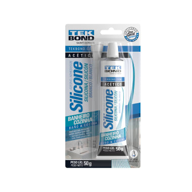 Silicona Acética Tekbond Blanco 50 gr Blister