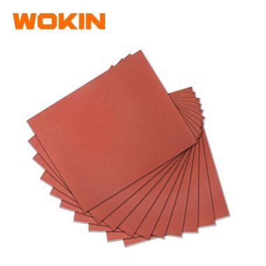 Set Lija Papel Kraft 230*280 Grano 80. 10 Piezas Wokin